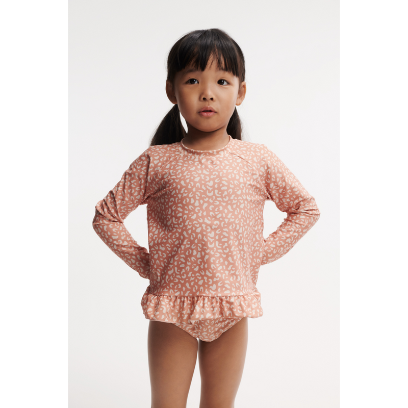 Liewood Dagny Badeset - Mini leo / Tuscany rose - Schwimm-T-Shirt