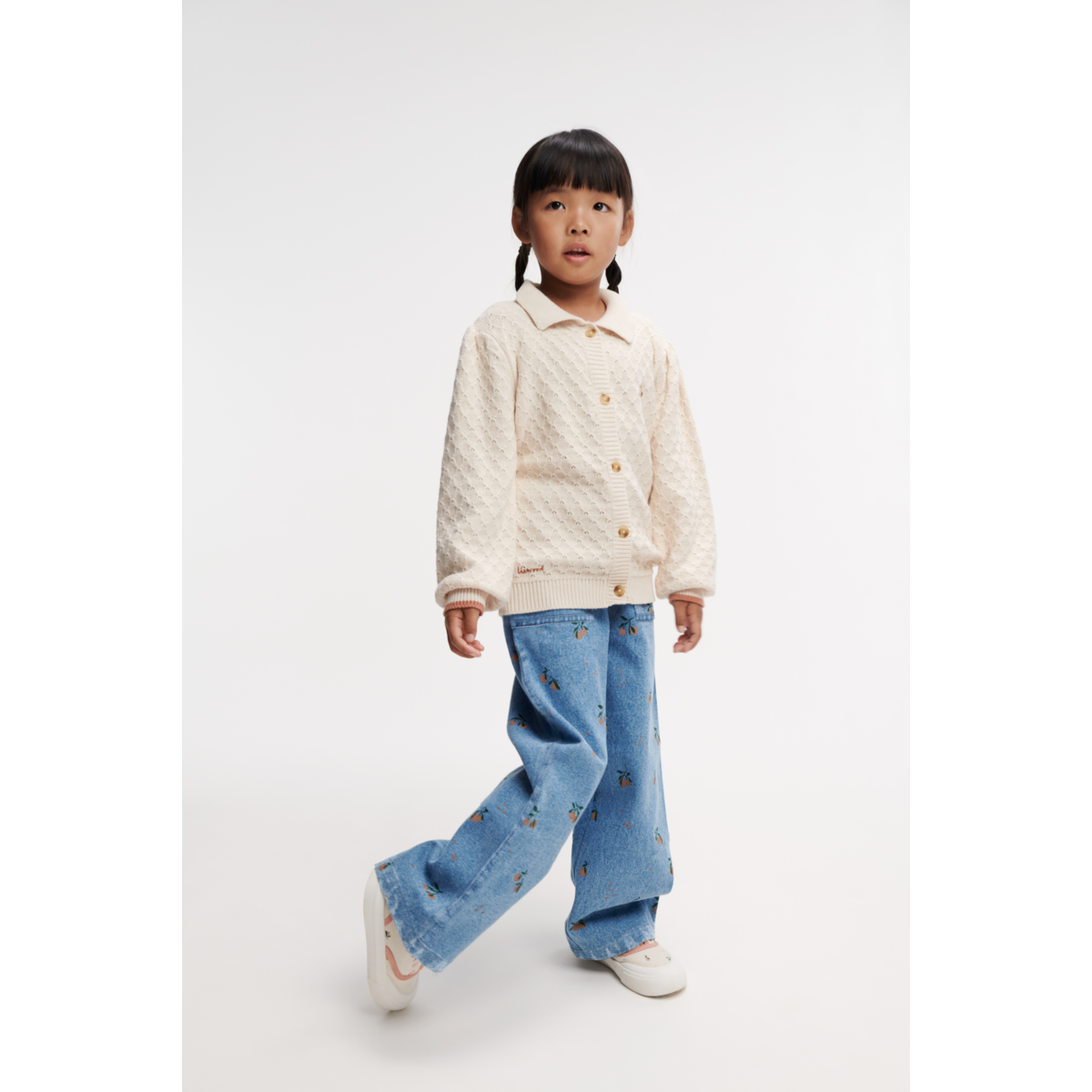 Liewood CESAR Bedruckte Jeanshose - Peach / Light Blue Denim - Hose