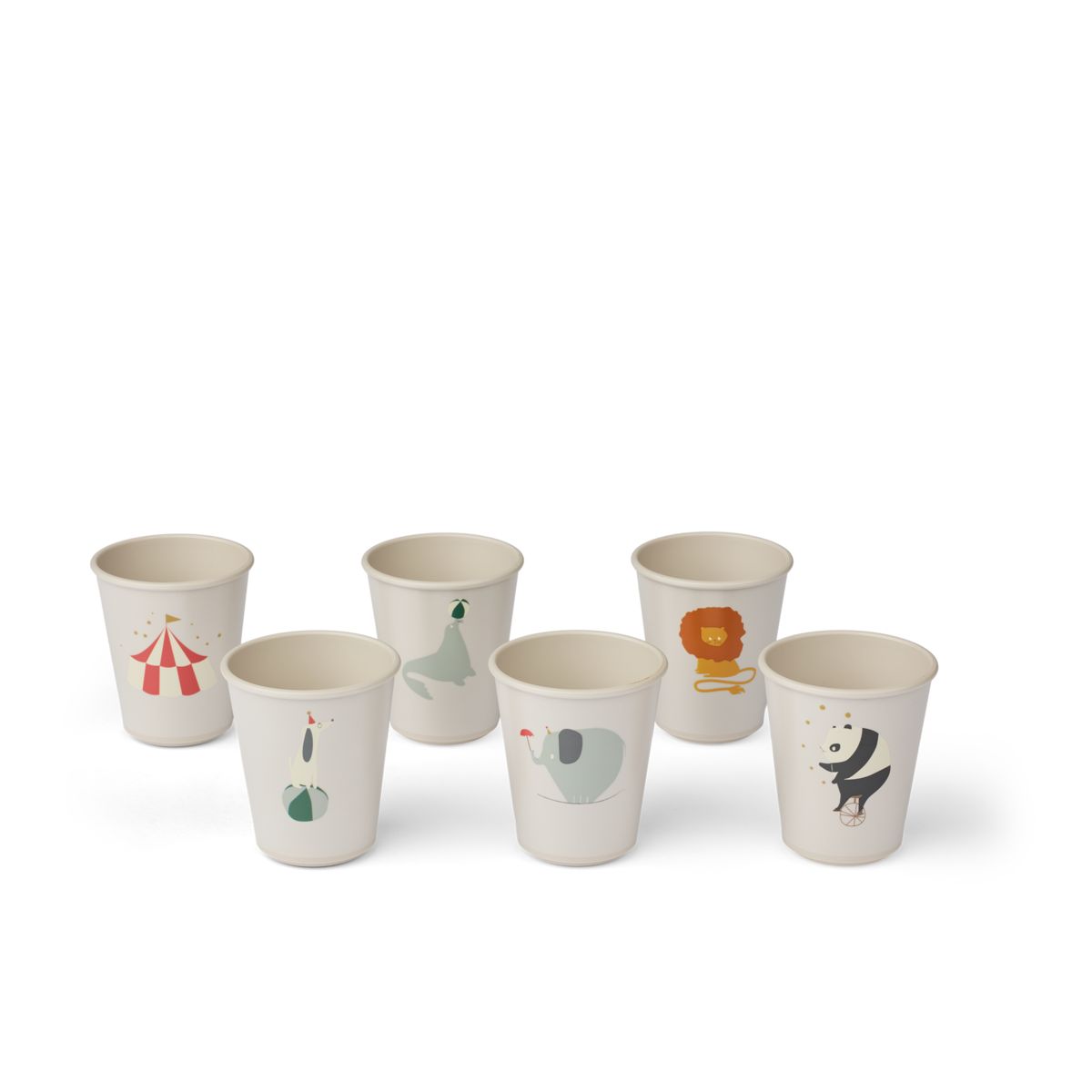 Liewood Lana Becher 6er-Pack - Circus / Sandy - Becher
