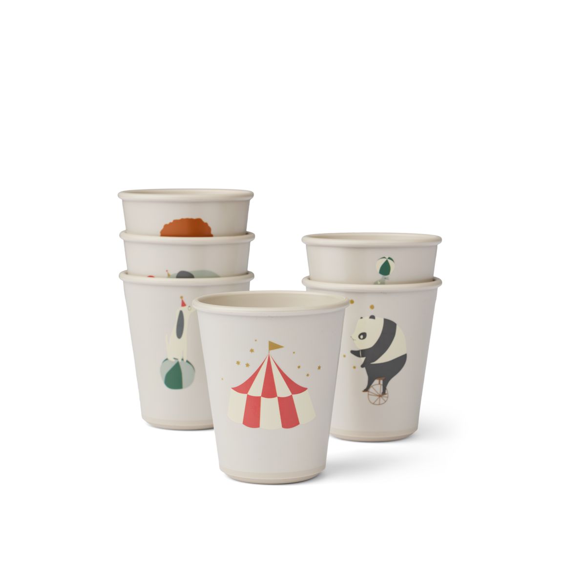 Liewood Lana Becher 6er-Pack - Circus / Sandy - Becher