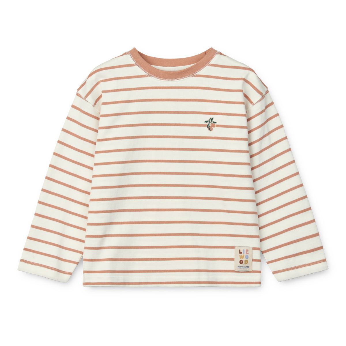 Liewood TYLER Streifen-Langarm T-Shirt - Y/D stripe Tuscany rose / Creme de la creme - T-shirt