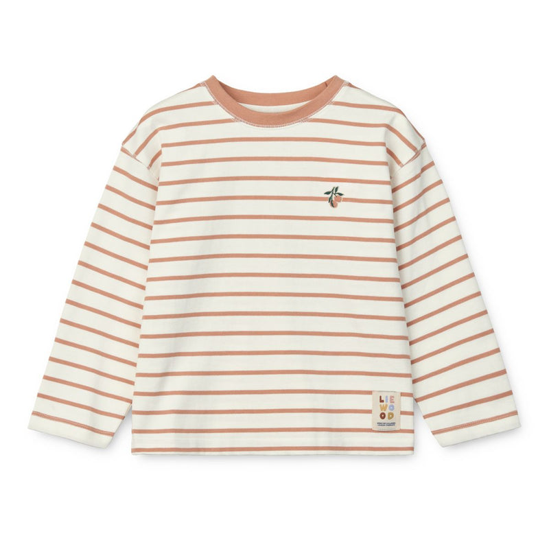 Liewood TYLER Streifen-Langarm T-Shirt - Y/D Stripe tuscany rose / creme de la creme - T-shirt