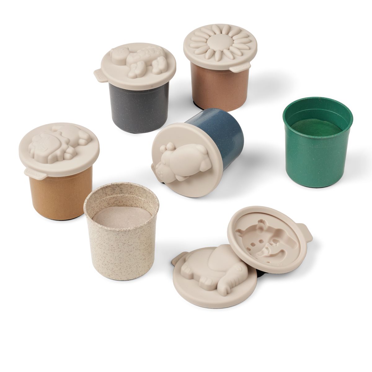 Liewood Rollie Spielknete Set, 6Er-Pack - Yellow mellow multi mix - Kreatives Spielzeug