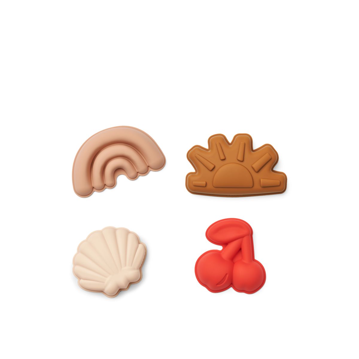 Liewood Gill Sandförmchen, Kirsche, 4Er-Pack - Cherries / Apple blossom - SAND TOYS