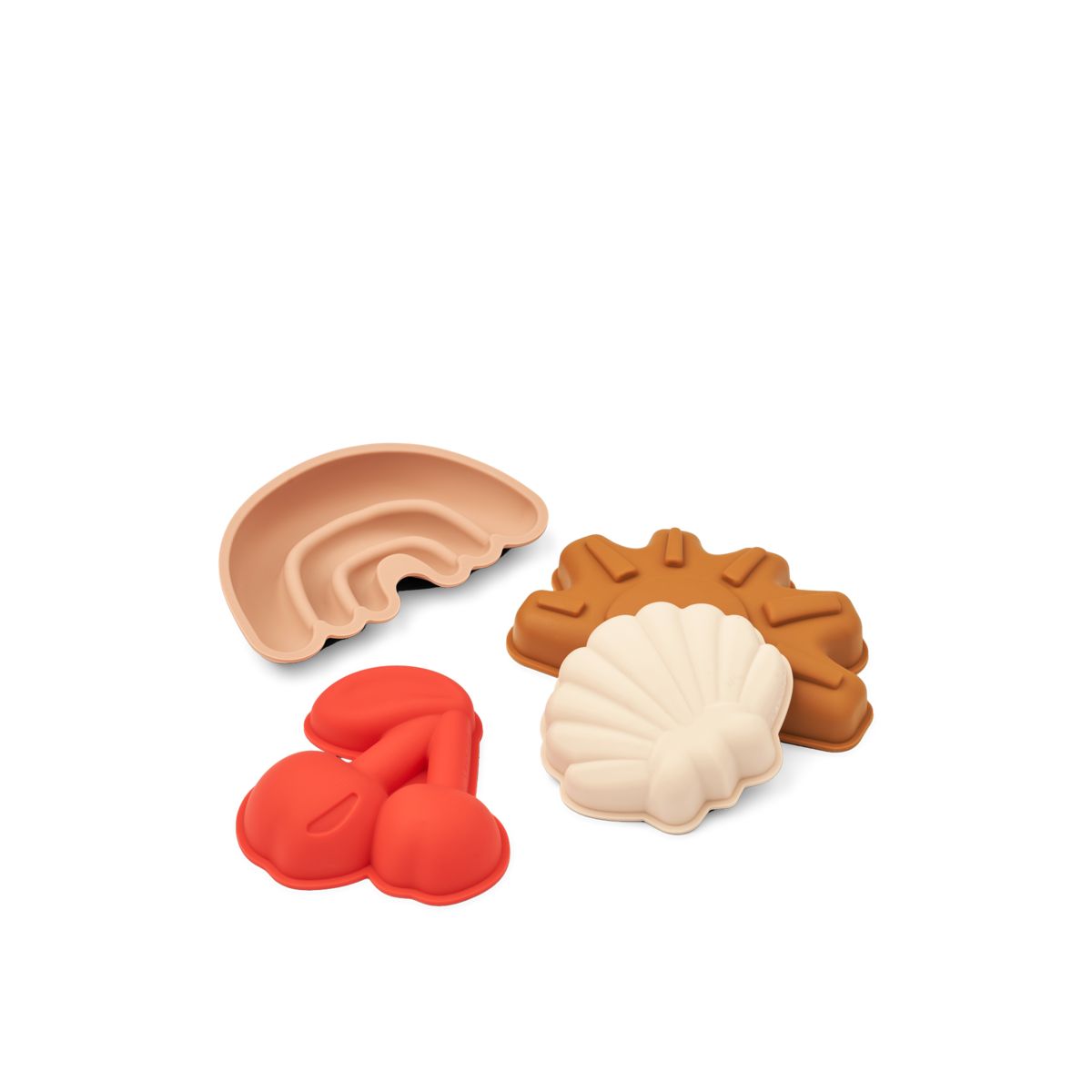 Liewood Gill Sandförmchen, Kirsche, 4Er-Pack - Cherries / Apple blossom - SAND TOYS