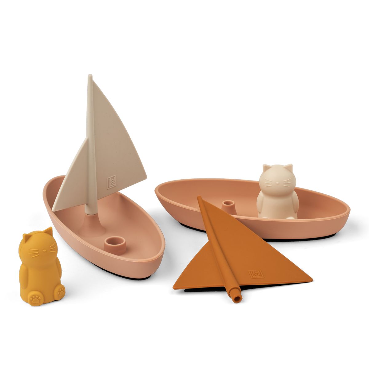Liewood Ensley Spielzeugboote – 2er-Pack - Pale tuscany multi mix - Badespielzeug