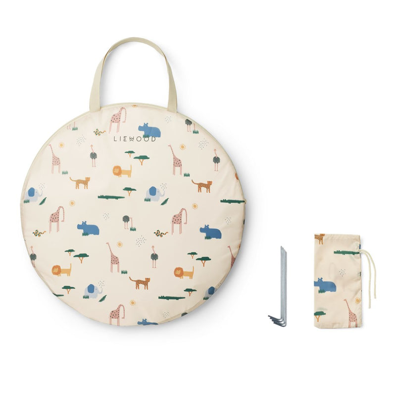Liewood Everett Pop Up-Zelt mit Planschbecken - Safari sandy mix -
