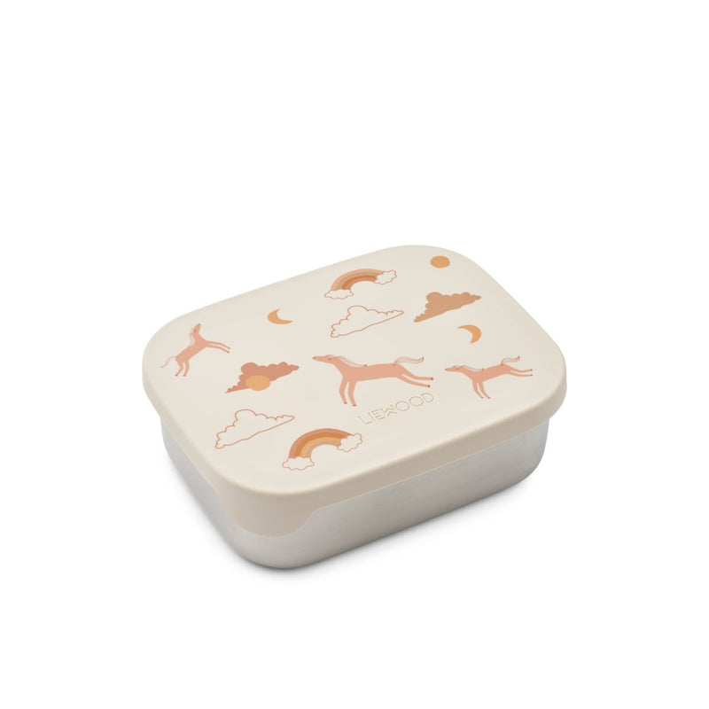 Liewood Arthur bedruckte Lunchbox - Dream / Ecru - Brotdose