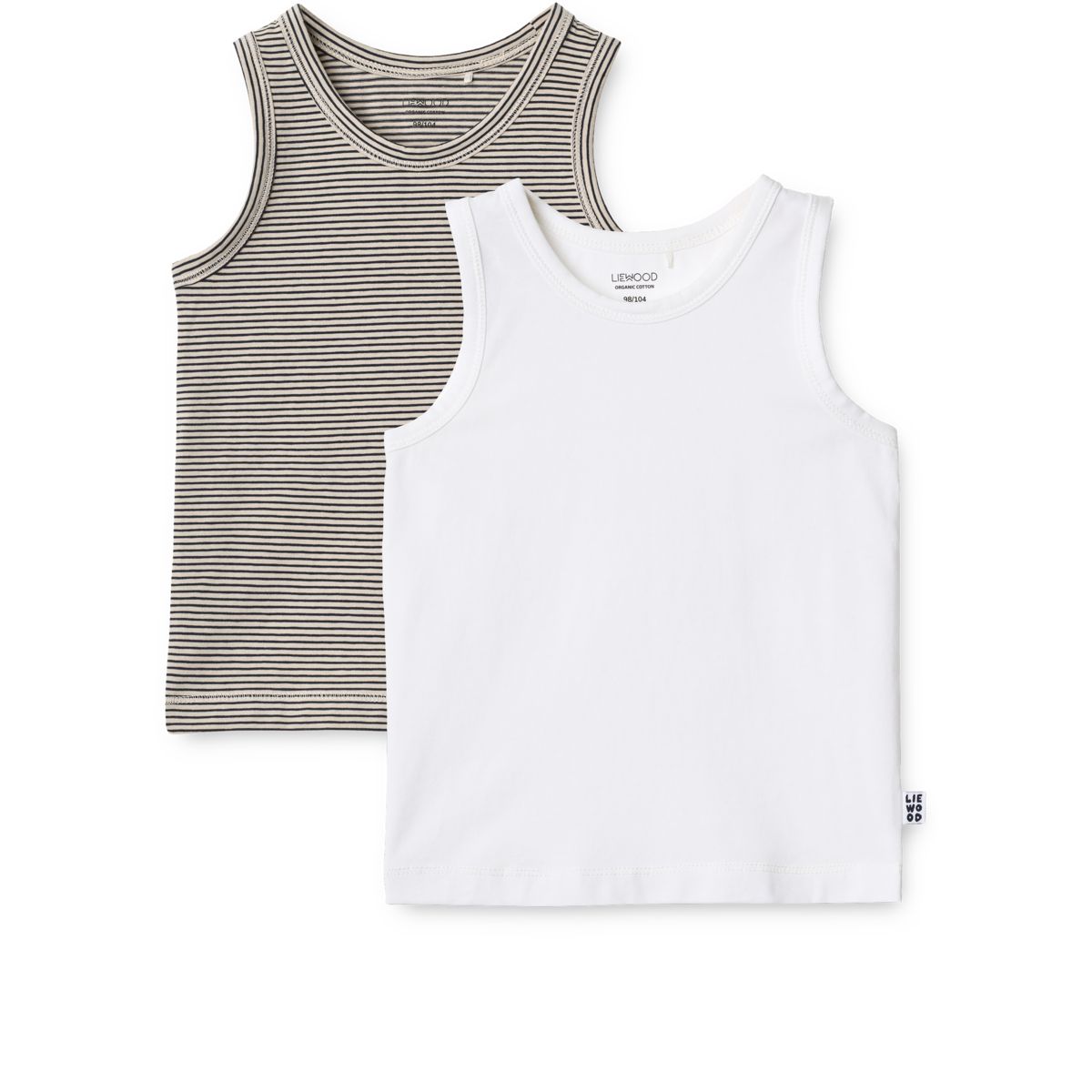 Liewood FARIS Tank Top 2er-Pack - Stripe /Crisp white mix - Tank top