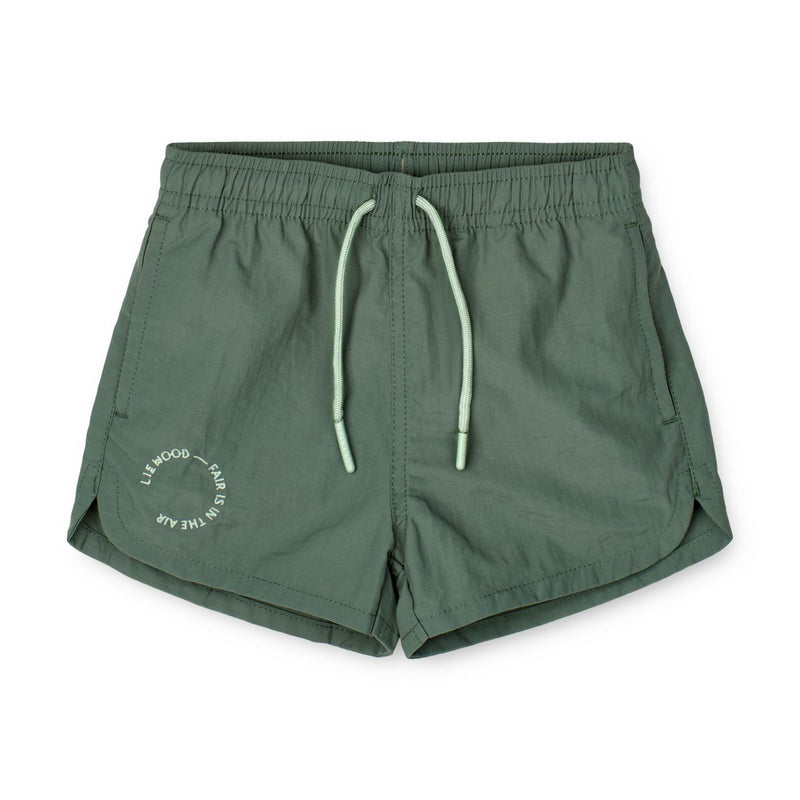 Liewood Aiden Badeshorts - Garden green - Badeshorts