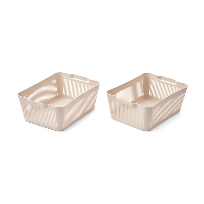 Liewood Makeeva Korb L 2-Pack - Sandy - Korb