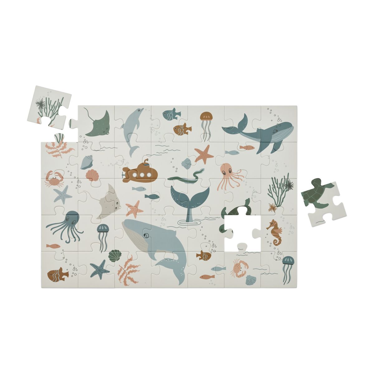 Liewood Puzzle Jimmie - Sea creature / Sandy - Puzzle