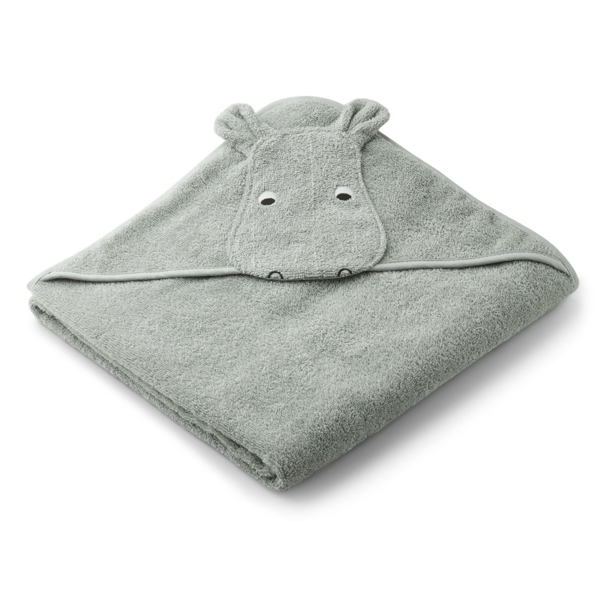Augusta Junior-Handtuch mit Kapuze - Hippo dove blue