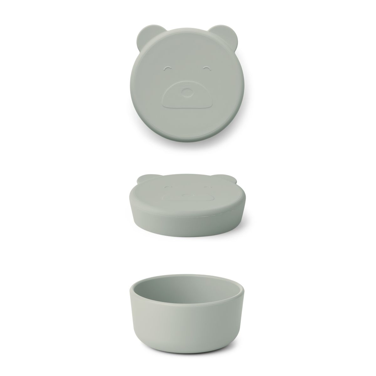 Liewood Carrie Snackbox Small - Mr bear dove blue - Snackbox