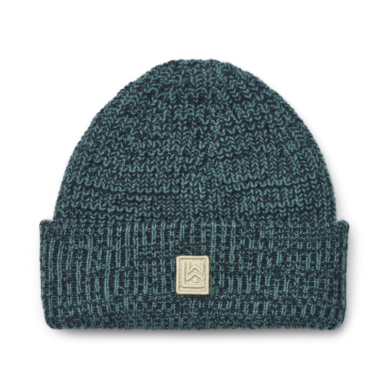 Liewood Emilio Beanie Mütze - Whale blue / Classic navy - Hut & Kappe