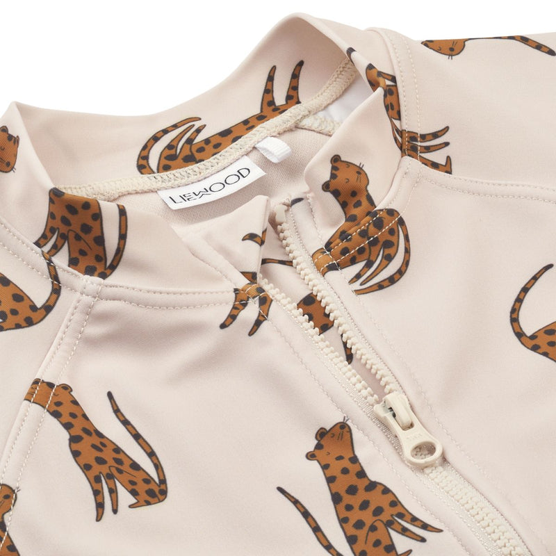 Liewood Max Schwimm-Jumpsuit - Leopard / Sandy - Badeanzug