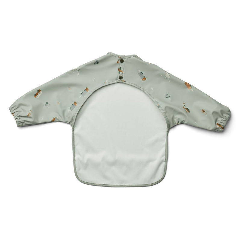 Merle Cape Lätzchen - Vehicles/dove blue mix