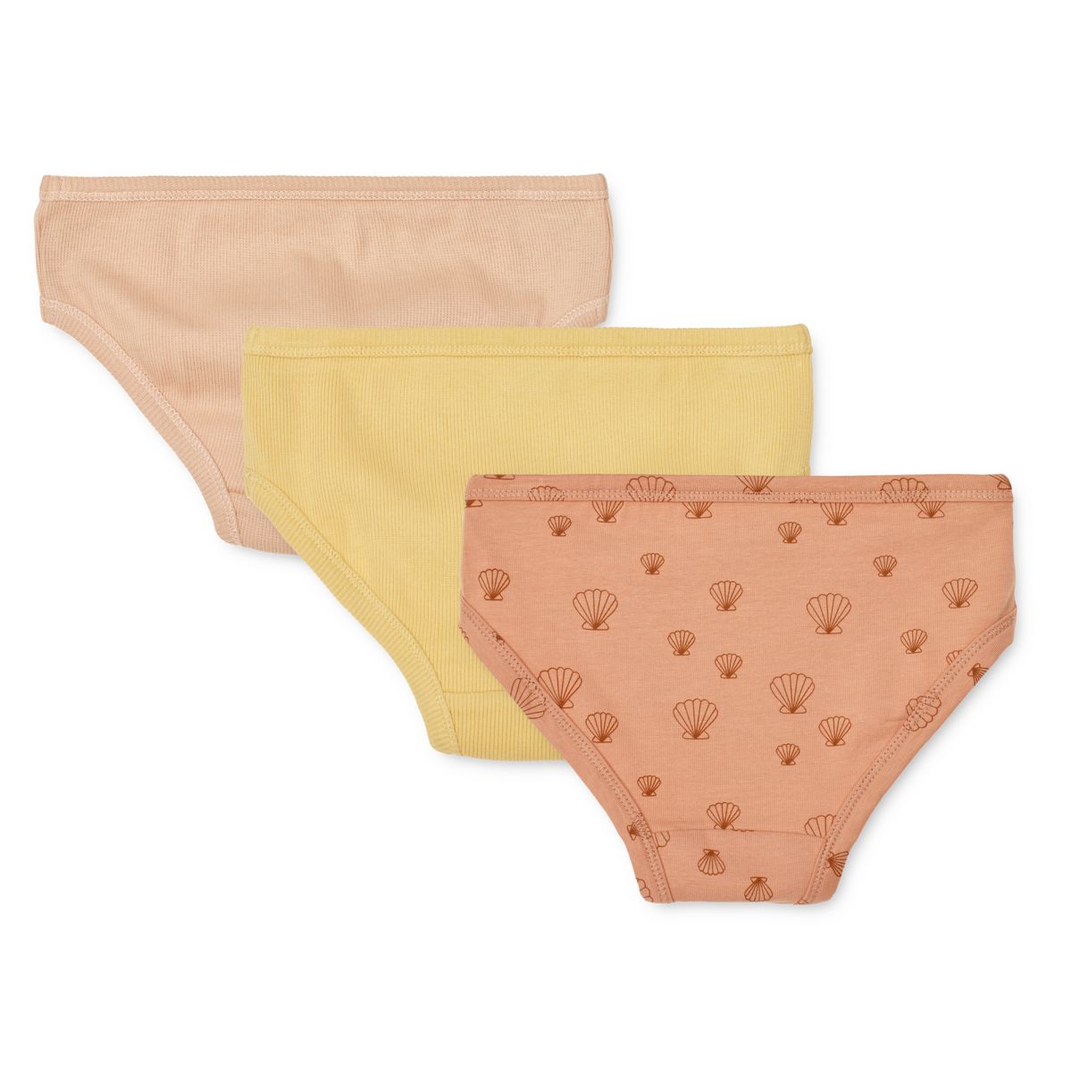 Liewood Nanette Unterhöschen 3er-Pack - Sea shell / Tuscany rose mix - Unterhosen