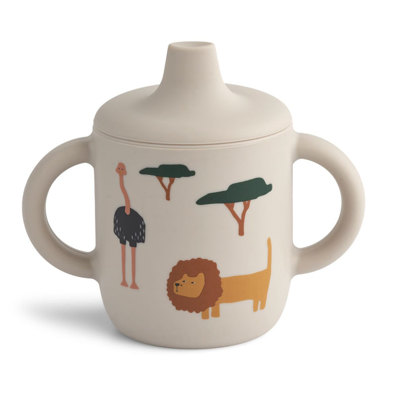 Liewood Neil Silikon Trinklerntasse 150 ml - Safari sandy mix - Becher