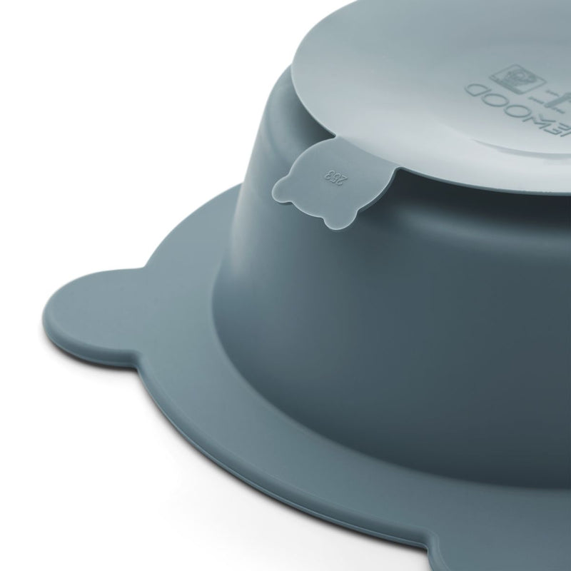 Liewood Peony Schale mit Saugnapf 2er-Pack - Sea blue / Whale blue - Schalen
