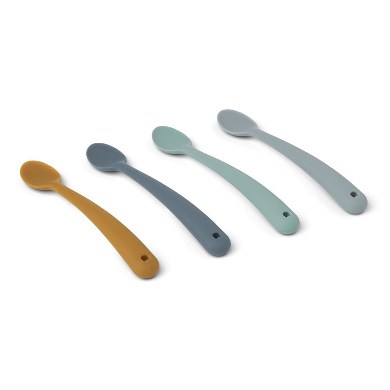 Liewood Siv Esslernlöffel 4er-Pack - Blue multi mix - Besteck