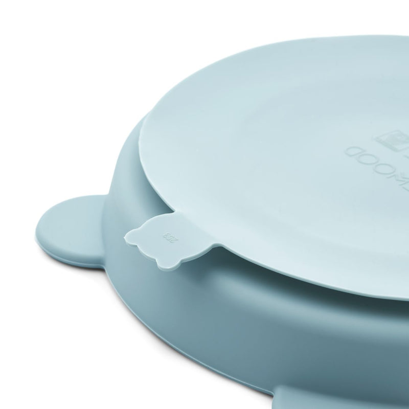 Liewood Stacy Menüteller mit Saugnapf 2er-Pack - Sea blue / Whale blue - Teller