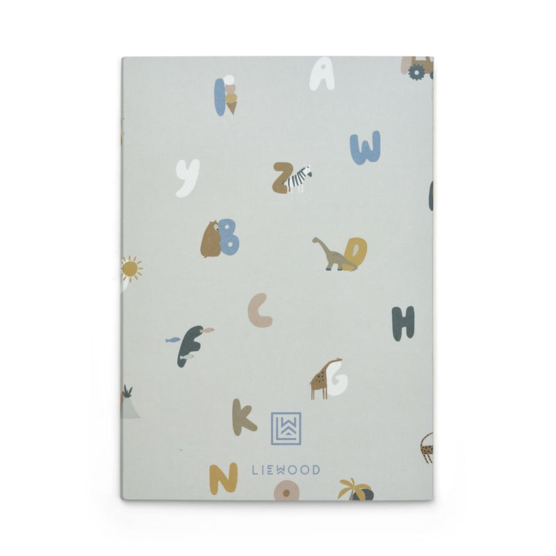 Liewood Notizbücher Sidney - Alphabet / Stripe mix - Notizbuch