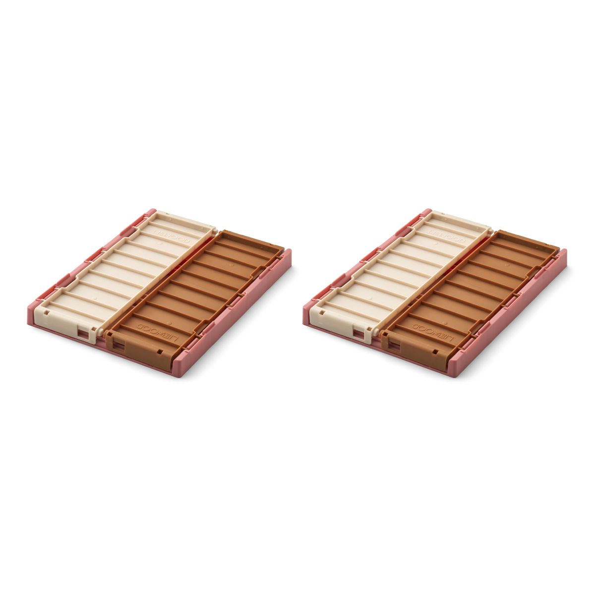 WESTON Aufbewahrungsbox Klein, 2er-Pack - Dusty raspberry multi mix