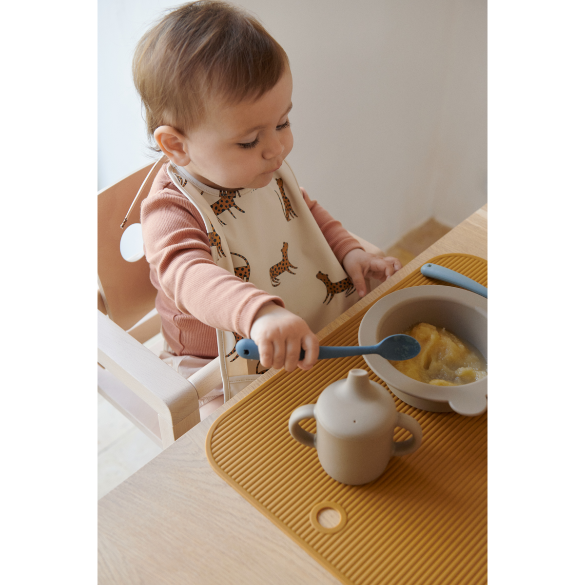 Liewood Peony Schale mit Saugnapf 2er-Pack - Sandy / Oat - Schalen