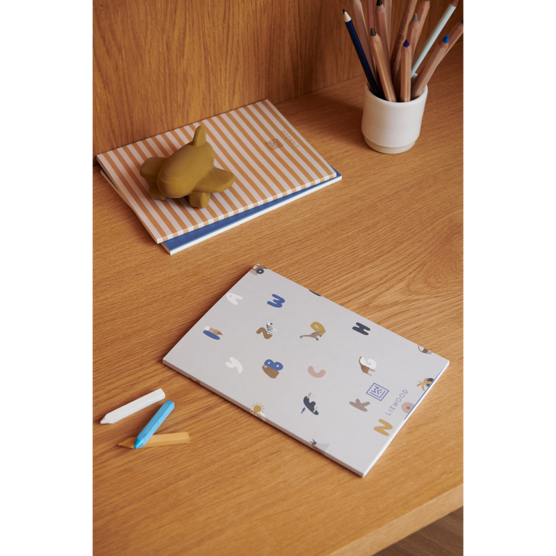 Liewood Notizbücher Sidney - Alphabet / Stripe mix - Notizbuch