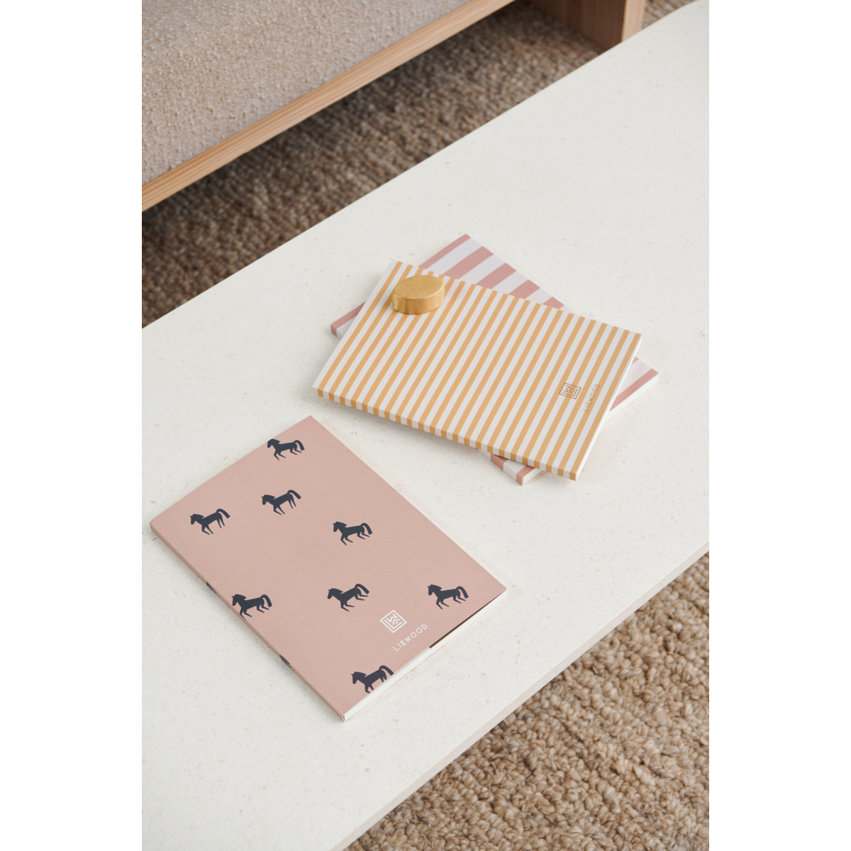 Liewood Notizbücher Sidney - Horses / Stripe mix - Notizbuch