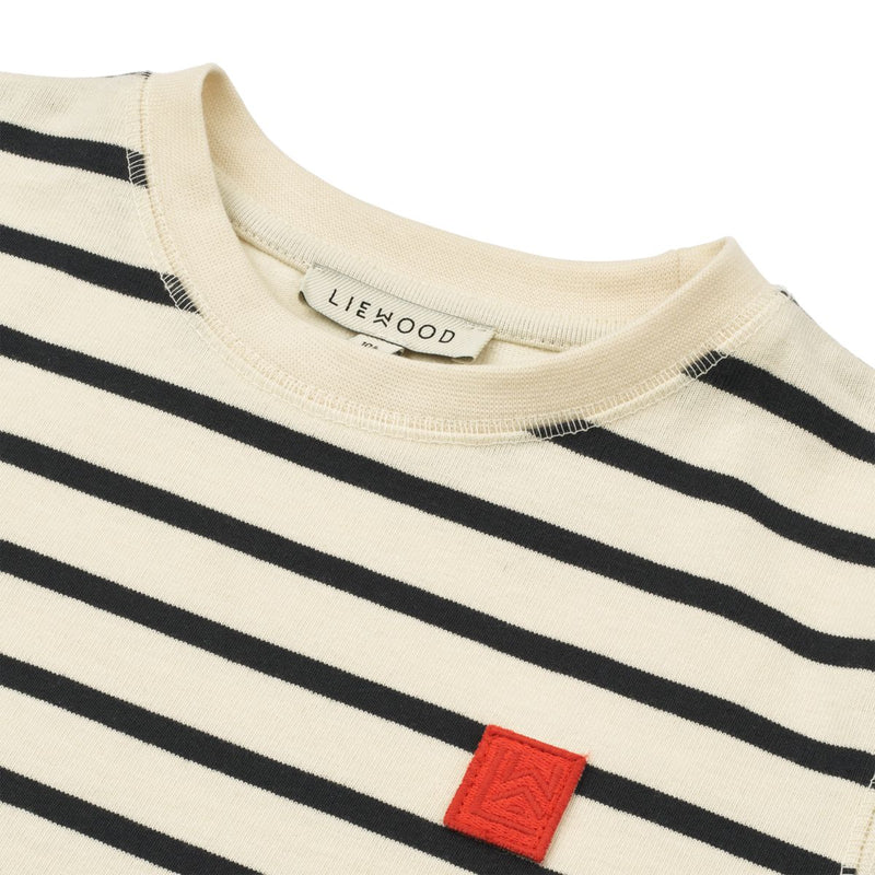 Liewood T-Shirt aus Baumwolle mit Streifen - Y/D Stipes Classic navy / Creme de la creme - T-shirt