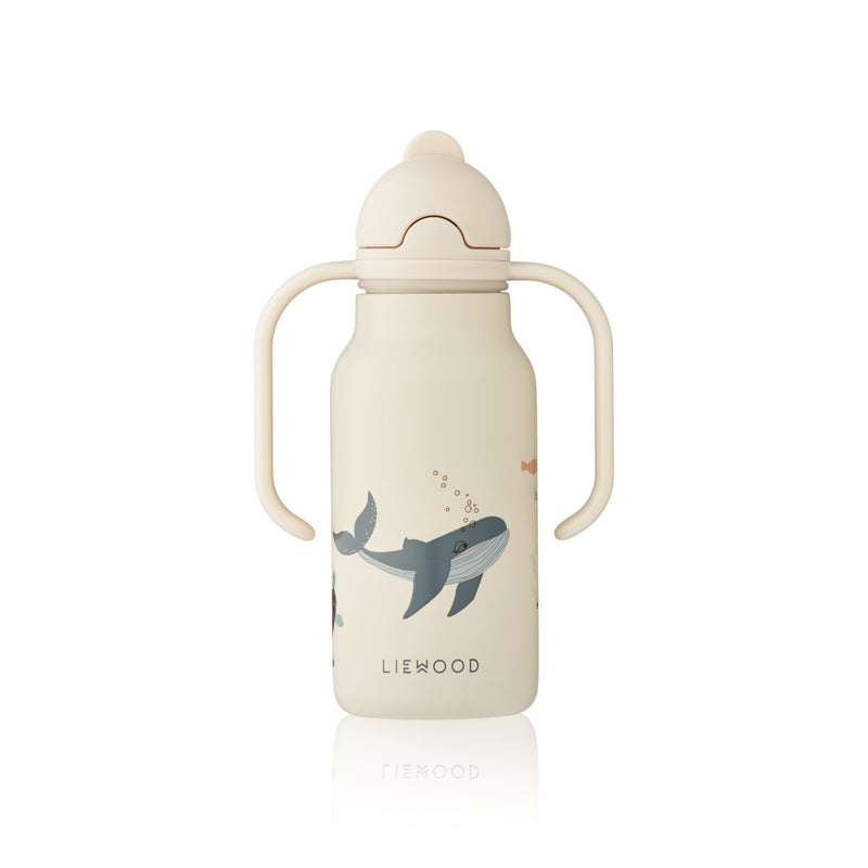 Liewood Kimmie Wasserflasche aus Stahl 250 ml - Sea creature / Sandy - Wasserflasche