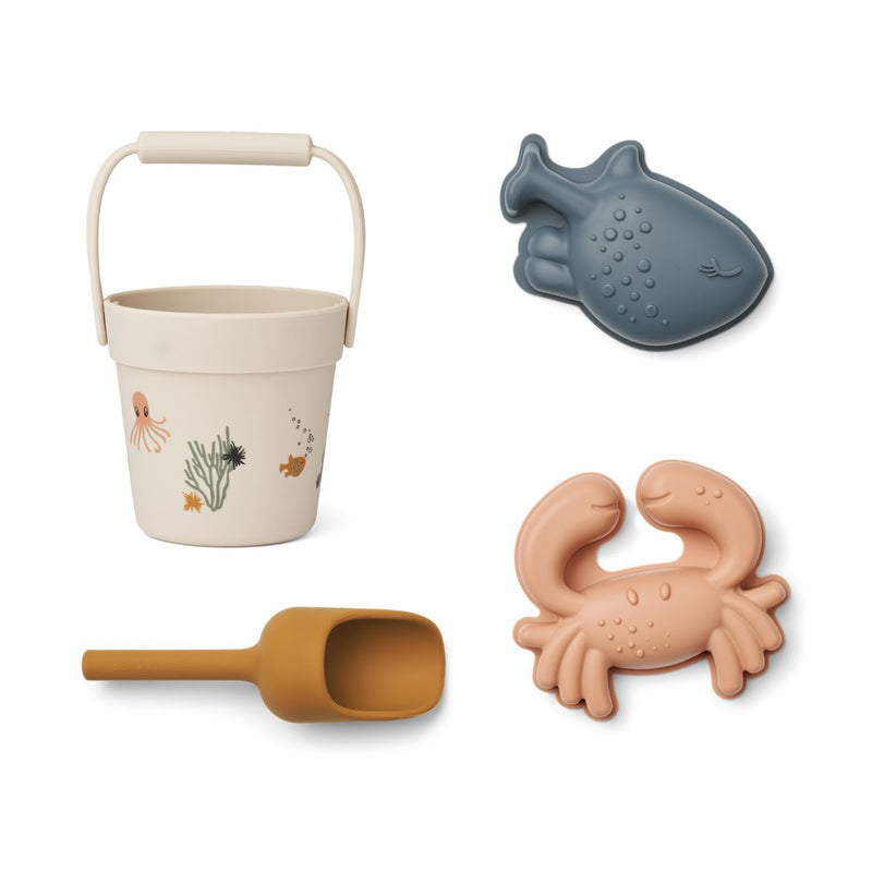 Liewood Kit Mini-Meerestierestrandset - Sea creature / Sandy - 