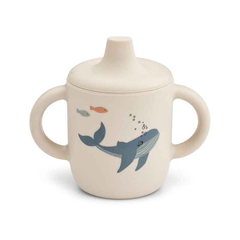 Liewood Neil Silikon Trinklerntasse 150 ml - Sea creature / Sandy - Becher