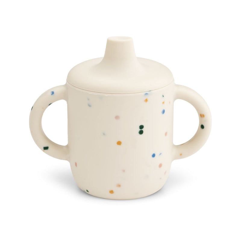 Liewood Neil Silikon Trinklerntasse 150 ml - Splash dots / Sea  shell - Becher
