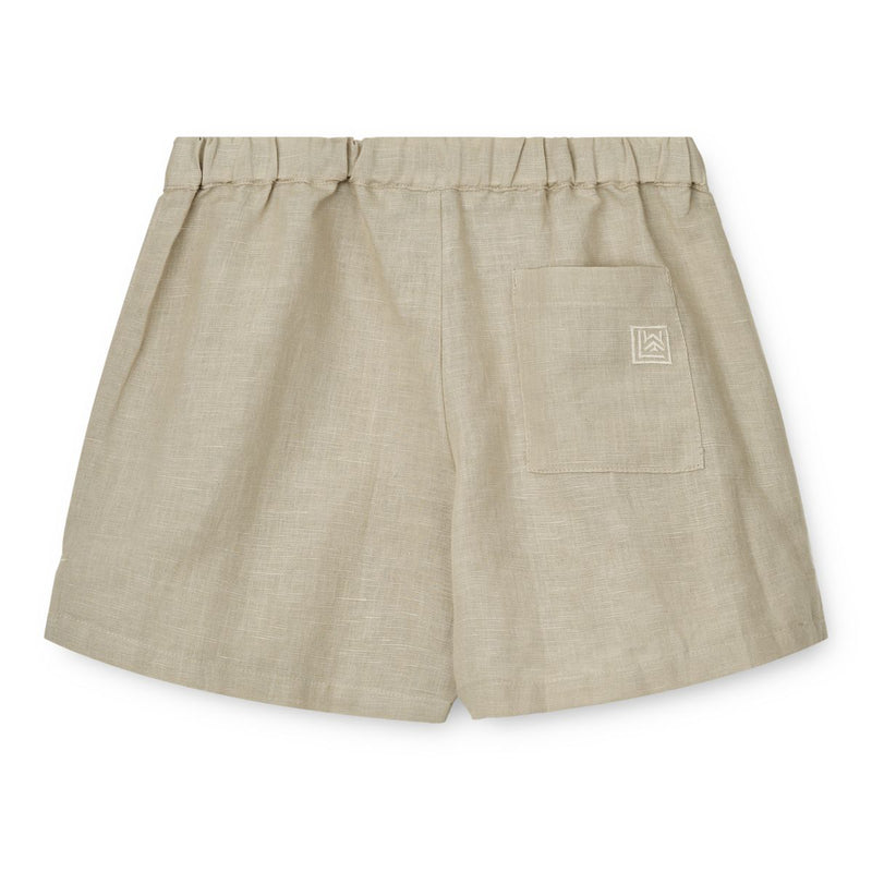 Liewood Tage Shorts aus Baumwolle und Leinen - Mist - Shorts