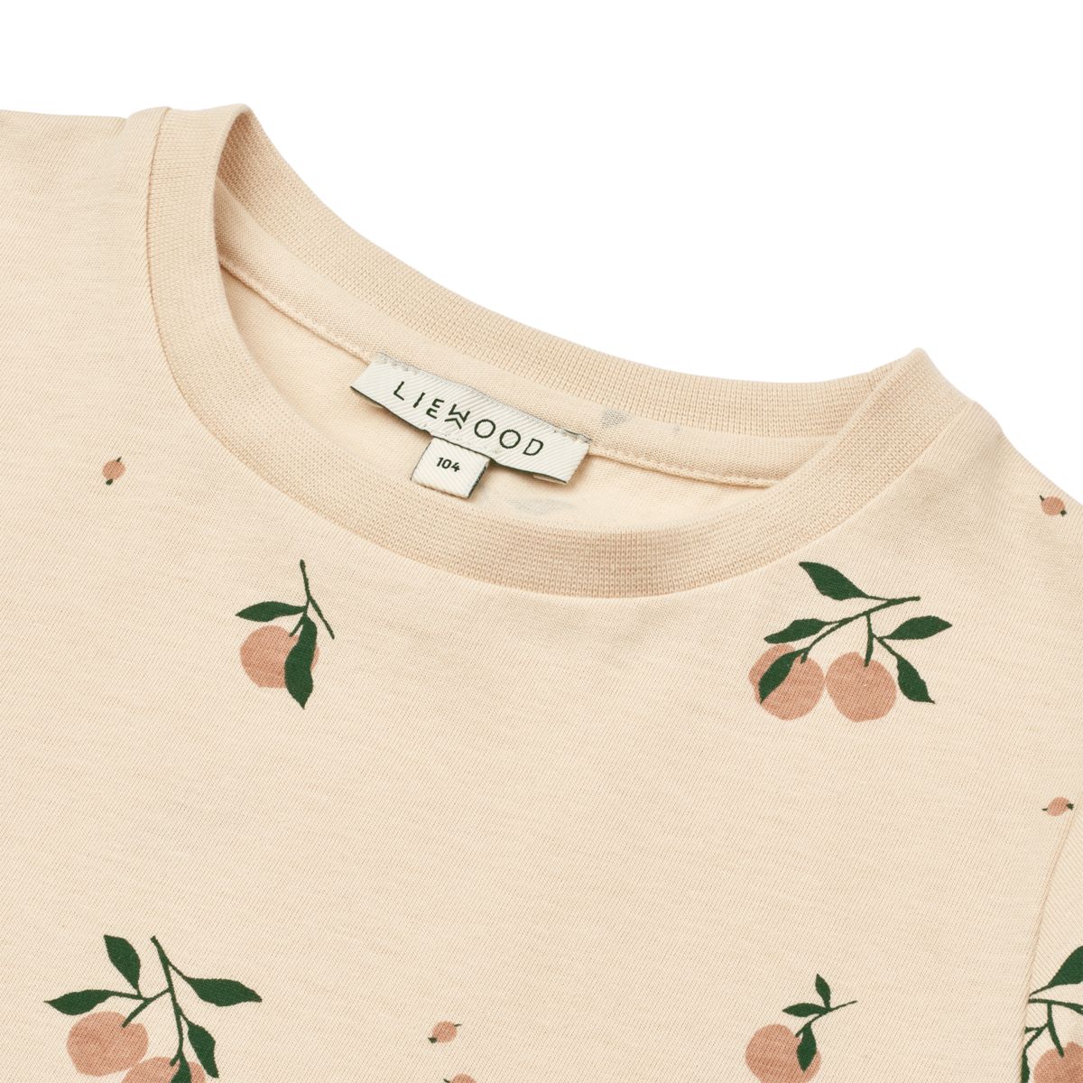 Liewood APIA bedrucktes Kurzarm-T-Shirt - Peach / Sea shell - T-shirt