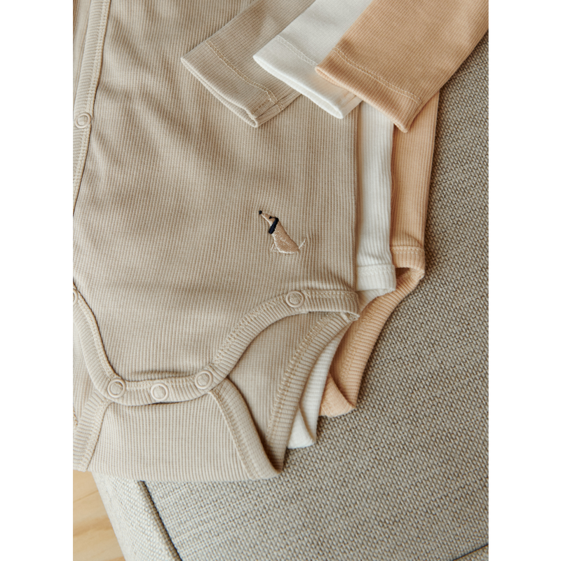 Liewood Hali Strampler ls 2er-Pack Baby - Miauw / Apple blossom - Body stocking