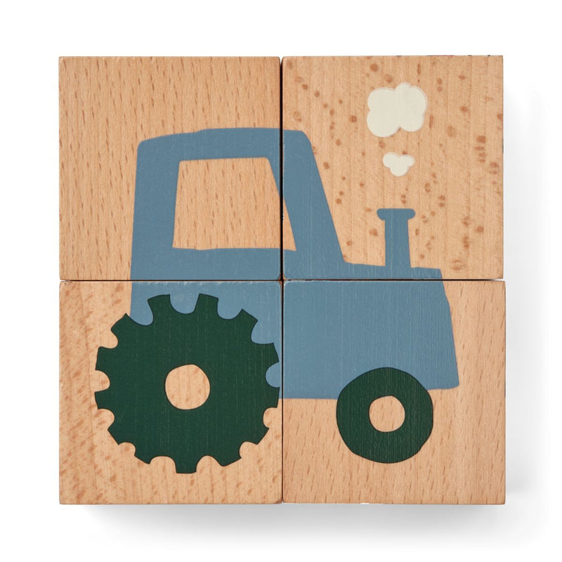 Liewood Aage Puzzle - Vehicle / Nature - Puzzle