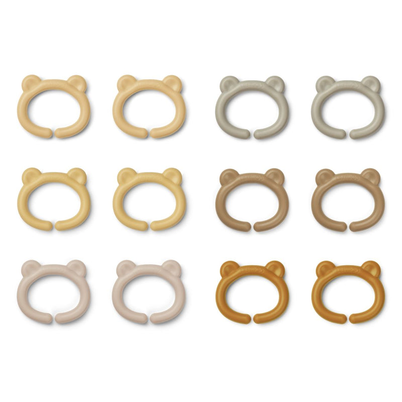 Liewood Benedict Multi Ring 12er-Pack - Safari multi mix - Kinderwagenkette
