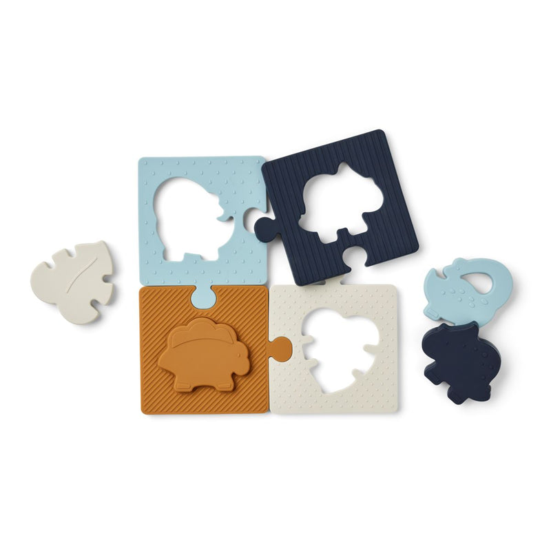 Liewood Bodil Puzzle - Dino / sea blue multi mix - Puzzle