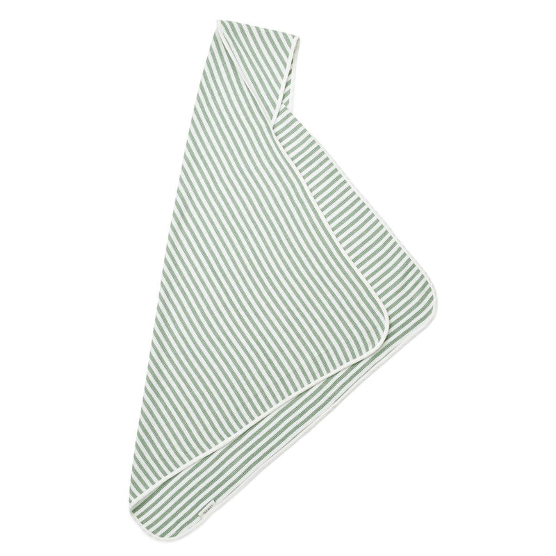 Liewood Caro Kapuzenhandtuch Baby - Y/D stripes Peppermint / White - Häntucher / Waschlasppen