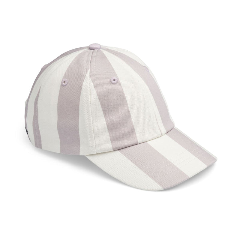 Liewood Danny Cap - Stripe Misty lilac / Creme de la creme - Hut & Kappe