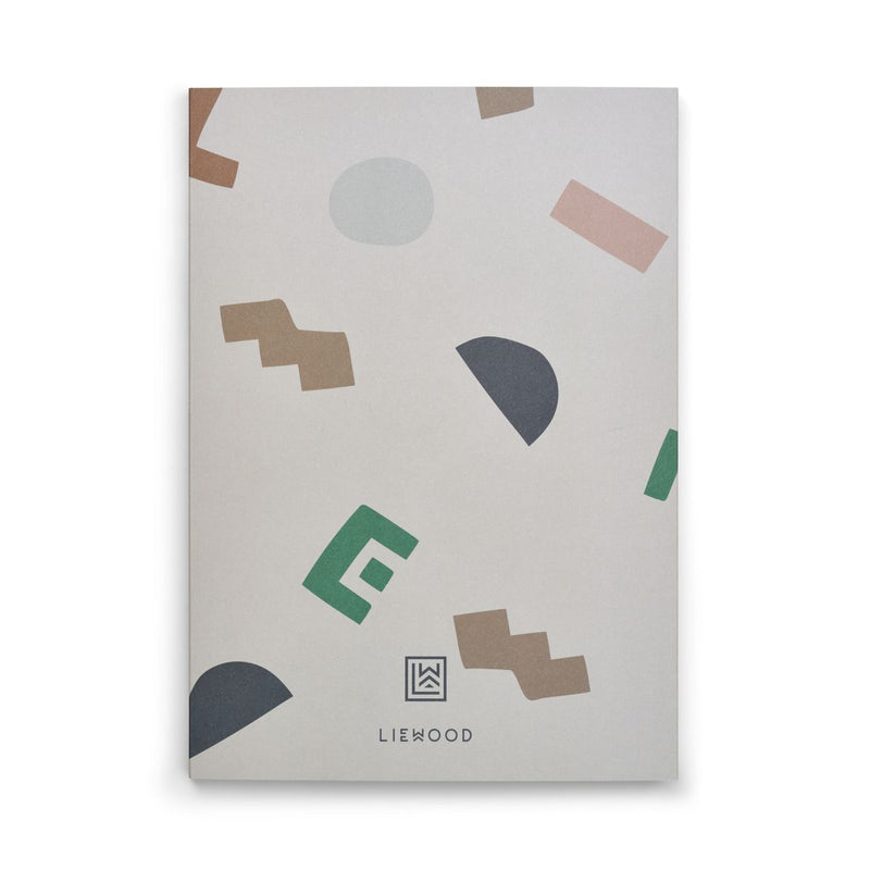 Liewood Mittelgroßes Notizbuch Jae - Graphic alphabet / Sandy - Notizbuch