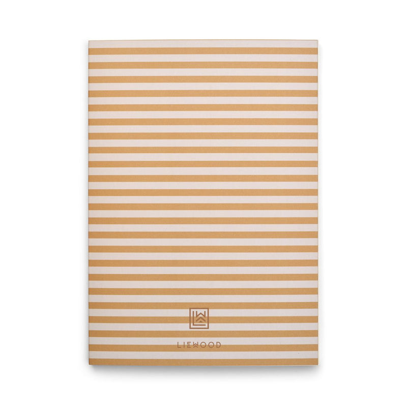 Liewood Mittelgroßes Notizbuch Jae - Stripe Yellow mellow / Sandy - Notizbuch