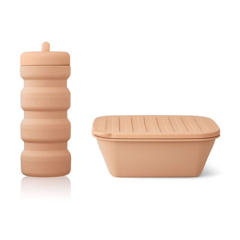 Liewood Jose On-The-Go Lunch Set - Tuscany rose / Pale tuscany - Geschirr satz