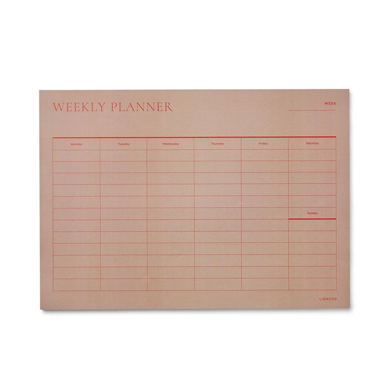 Liewood Wochenplaner Kirby - Pale tuscany / Apple red - Kalender