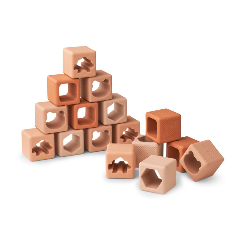 Liewood Loren Bausteine 16er-Pack - Tuscany rose multi mix - Bausteine