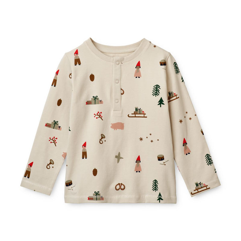 Liewood Wilhelm Pyjama-Set - Holiday / Sandy - Pyjama-Set